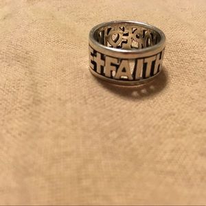 James Avery faith hope love ring